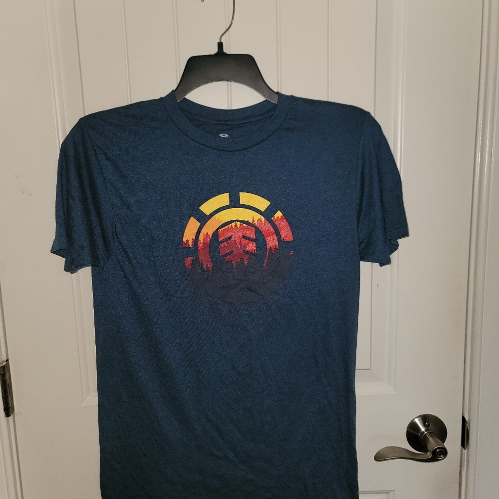 NWT Element Graphic Logo Tee Blue Mens Small
